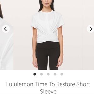 Lululemon time to restore short sleeve